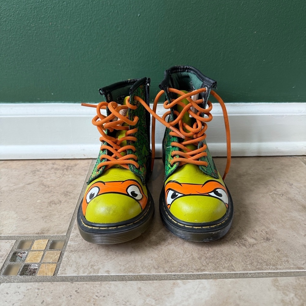 Rare Teenage Mutant Ninja Turtles Combat Boots Kids - Picture 11 of 12